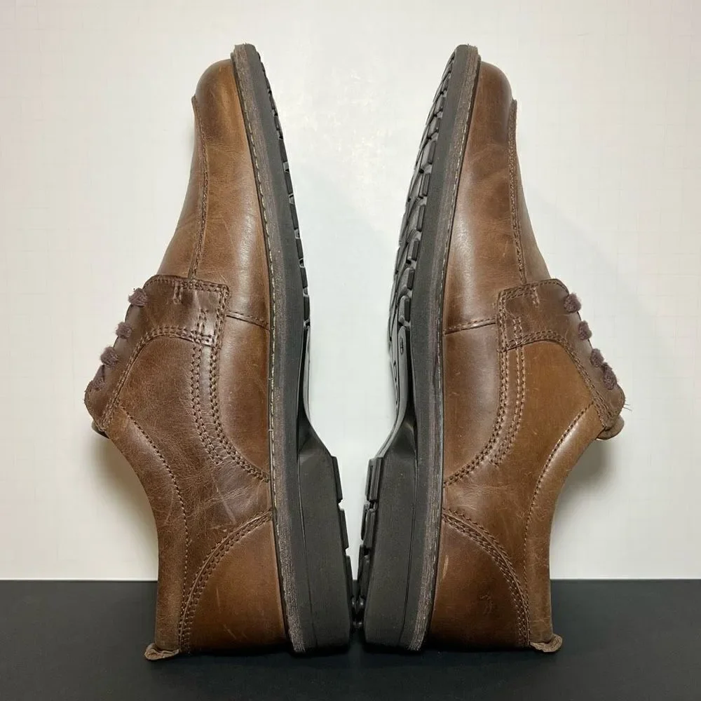 Mens ECCO Brown Leather Lace Up Oxford Shoes / Size 10-10.5 / EU 44 - Picture 6 of 9